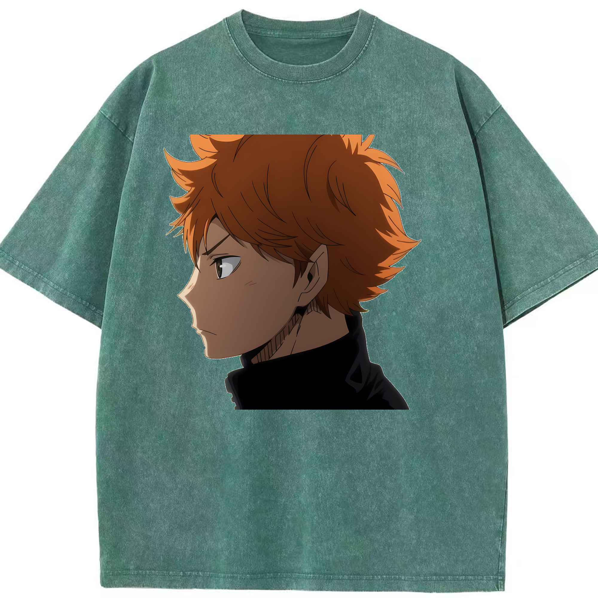 （画像用） ハイキュー!! Haikyu!! 綿100% ヴィンテージ風 半袖Tシャツ（フロントプリント）